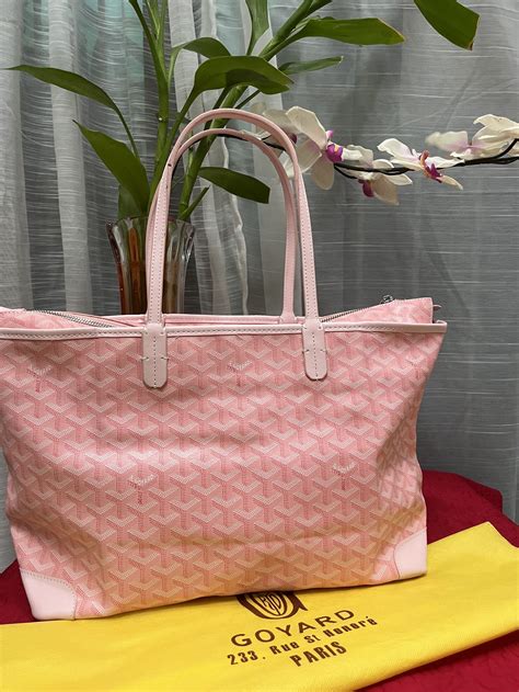 goyard bag pink tote|Goyard tote price.